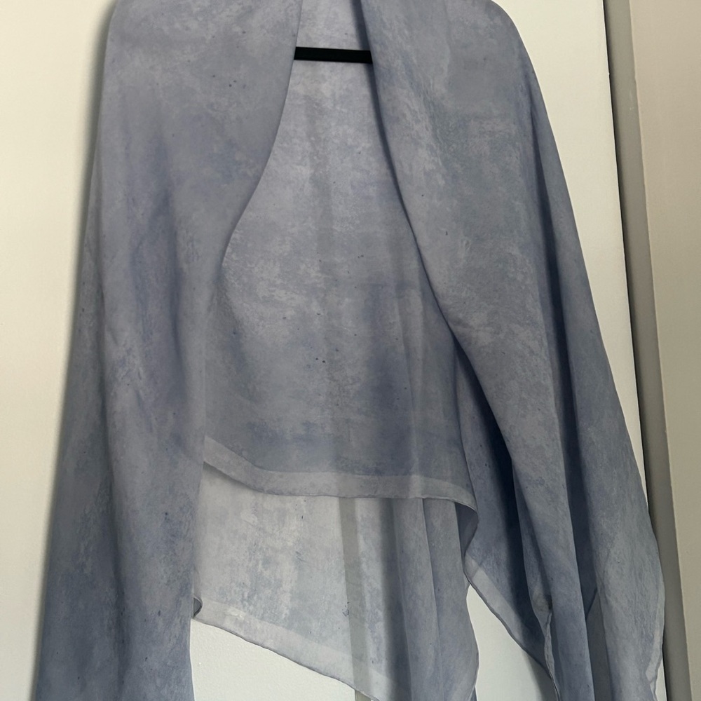 New Pure Silk Blue Women's Scarf / Hijab 150cm x 150cm sqaure hijab